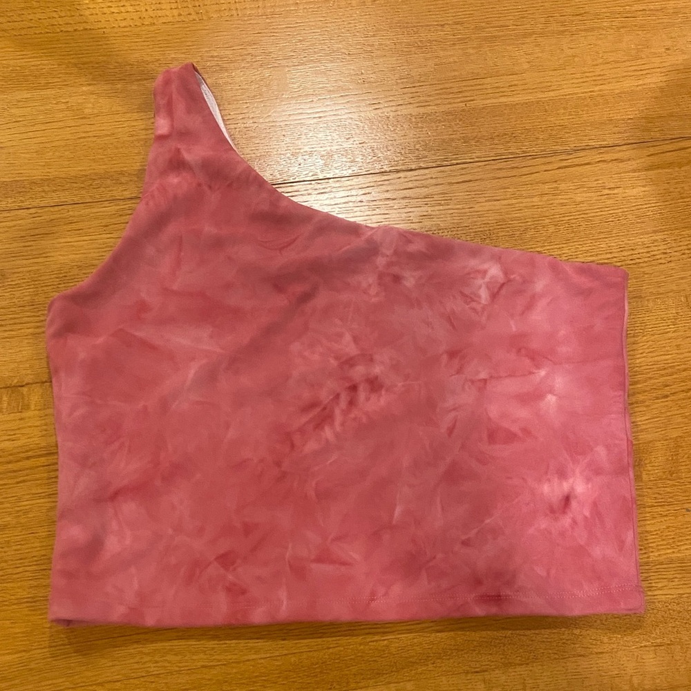 Ethos Yoga Pink One-Shoulder Top NWOT